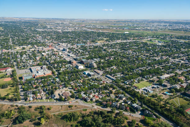 istock An aerial view of a large cityscape. Calgary, Alberta. 868623100