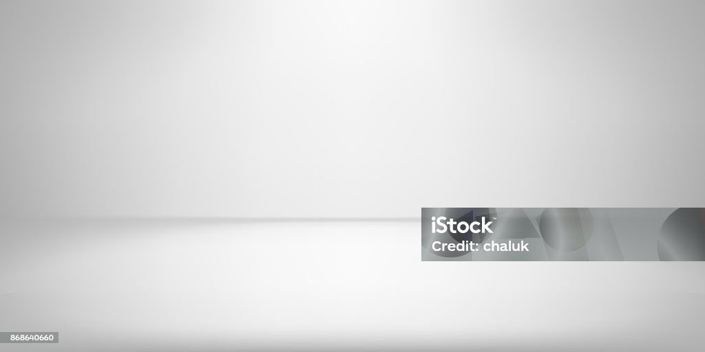 White studio room background spotlight vector gradient photobox lightbox backdrop White studio room background with spotlight gradient for premium, luxury product shooting. Vector white clean light room with empty floor backdrop White Background stock vector