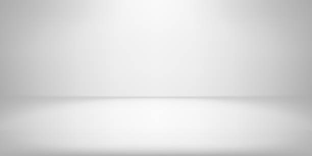 White studio room background spotlight vector gradient photobox lightbox backdrop White studio room background with spotlight gradient for premium, luxury product shooting. Vector white clean light room with empty floor backdrop domestic room stock illustrations