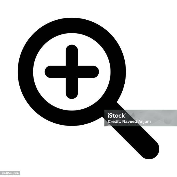 Add Search Thin Line Vector Icon Stock Illustration - Download Image Now - Binoculars, Business, Business Finance and Industry
