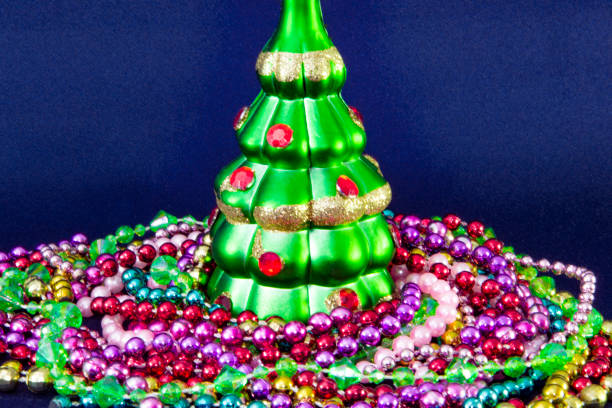 istock Decorated Christmas tree on blurred, sparkling and fairy background 868655030