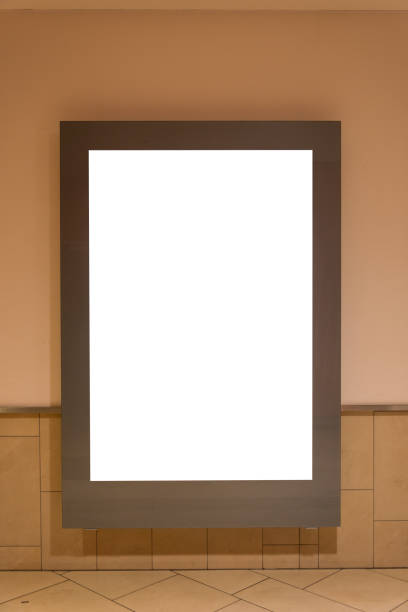 istock A blank ad space sign isolated in a mall 868658944