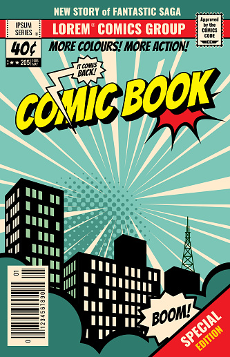 Retro Magazine Cover Vintage Comic Book Vector Template Stock Illustration  - Download Image Now - iStock