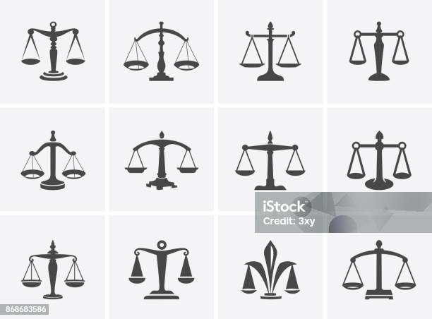 Scales Low Stock Illustration - Download Image Now - Weight Scale, Equal-Arm Balance, Law