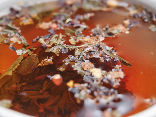 istock Tea of different kinds is poured into light cups. 868685486