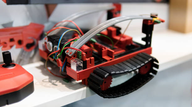 istock electronic robots close-up shallow focus. working in robotics laboratory. children building robots at robotics school 868692298