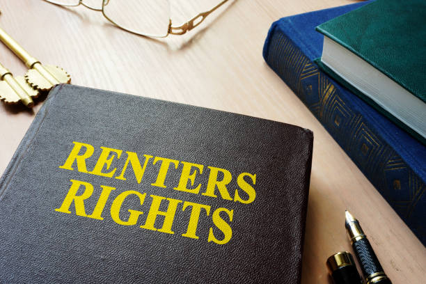 istock Book with title renters rights and keys. 868692990
