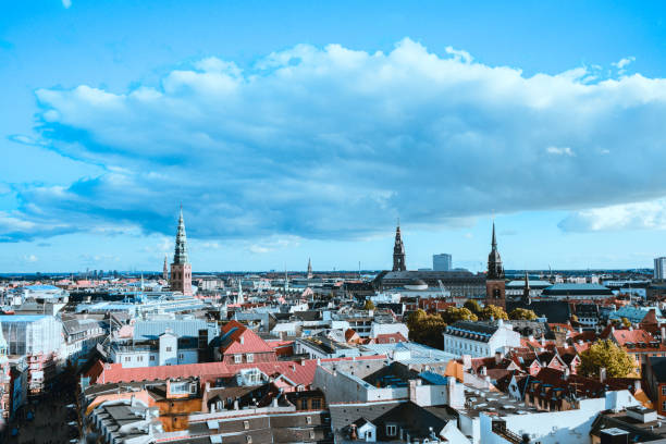 istock Aerial Panoramic view from Center of Copenhagen, Denmark 868717382