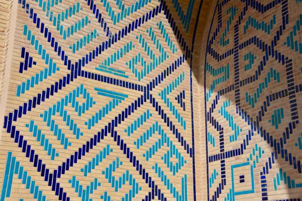 istock Tile detail, Askhab Mausoleum, Ancient Merv 868724614