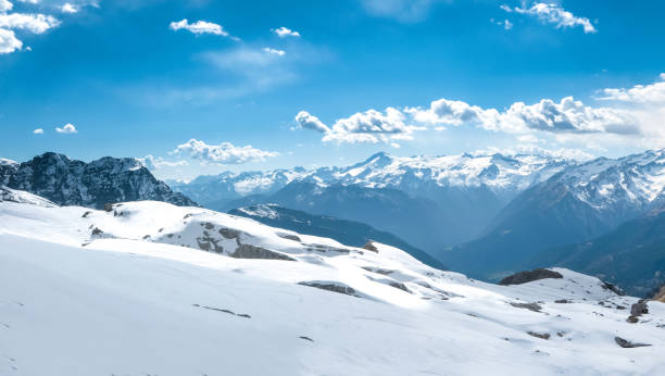 istock Large beautiful alpine landscape in winter 868727364