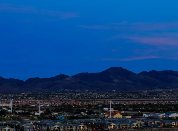 istock Las Vegas sky line looking into the canyon area 868728096