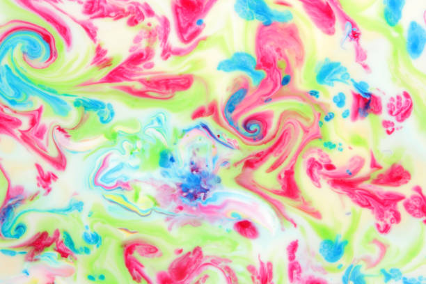 istock Abstract space background, multi-colored paints in liquid magma flow, climatic zones, creative pattern for designer 868734252