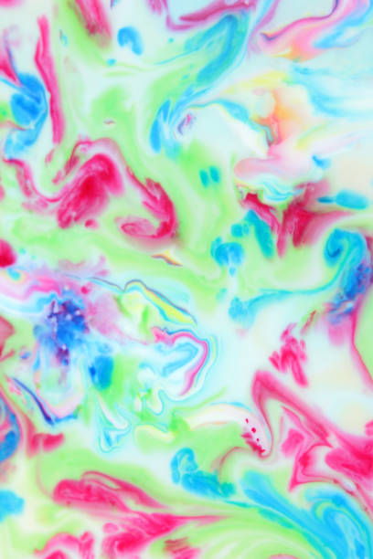 istock Abstract space background, multi-colored paints in liquid magma flow, climatic zones, creative pattern for designer 868734446
