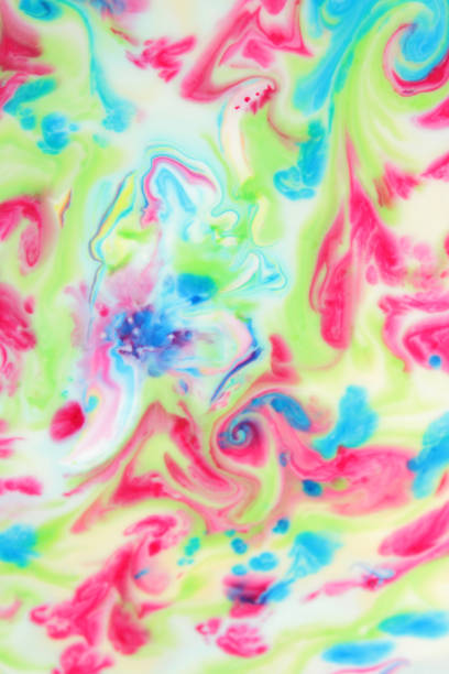 istock Abstract space background, multi-colored paints in liquid magma flow, climatic zones, creative pattern for designer 868734454
