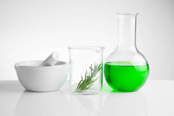 istock herbal medicine natural organic and scientific glassware, Research and development concept. 868739746