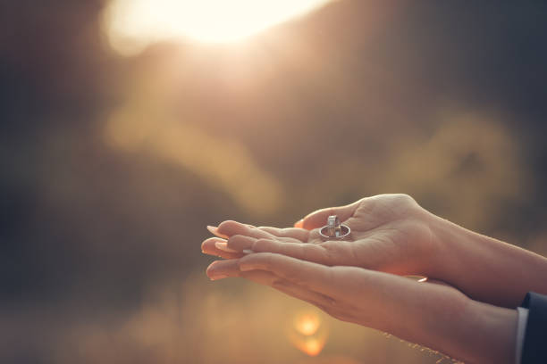istock Wedding couple in nature 868744458