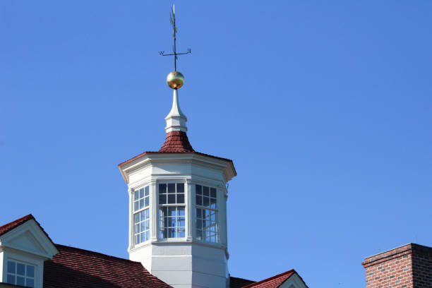 close-up auf der kuppel des mt. vernon estate - cupola stock-fotos und bilder