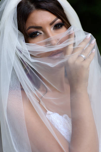 istock Portrait of young beautiful bride 868748666