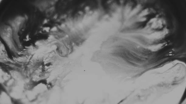 istock Dark horror concept art. Gloomy paint ink dots in extreme close-up macro view. 868751420