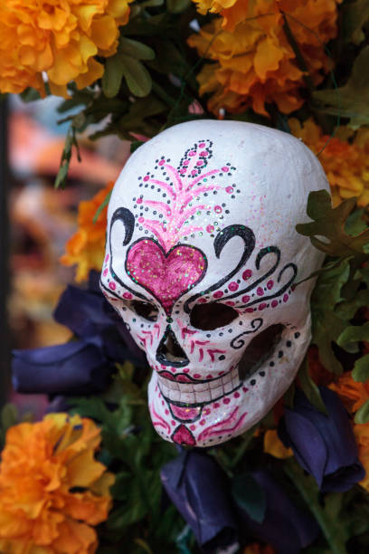 istock Flower and skeleton alter at Dia de los Muertos 868761802