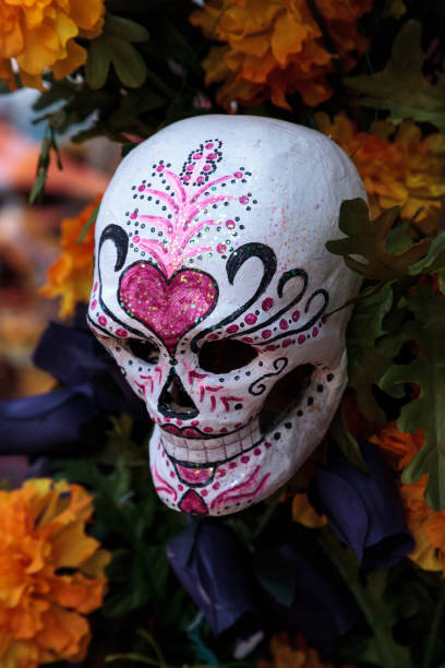 istock Flower and skeleton alter at Dia de los Muertos 868761876
