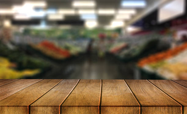 istock can used for display  your products on Empty  wooden table blurred background selective focus 868762780