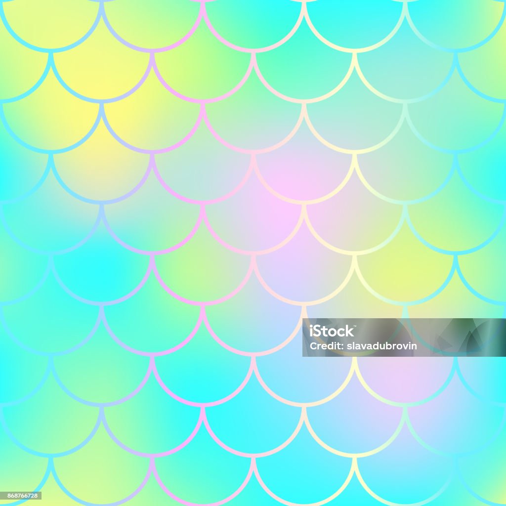 Pretty Fish Skin Patterns Colorful Fish Skin Pattern With Scale Ornament Fishscale Vector ...
