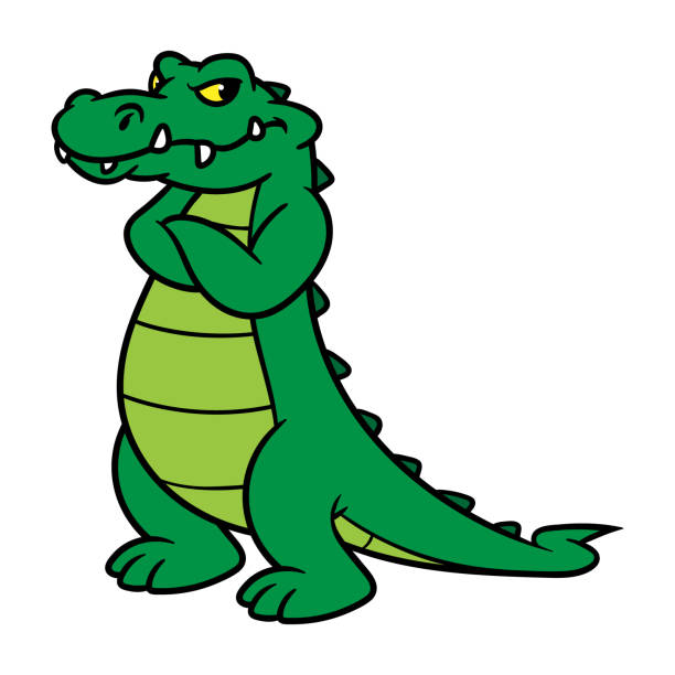 Cartoon Alligator Stock Illustration - Download Image Now - Alligator,  Cartoon, Mascot - iStock