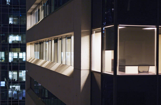 istock View of office buildings from adjacent building 868782112