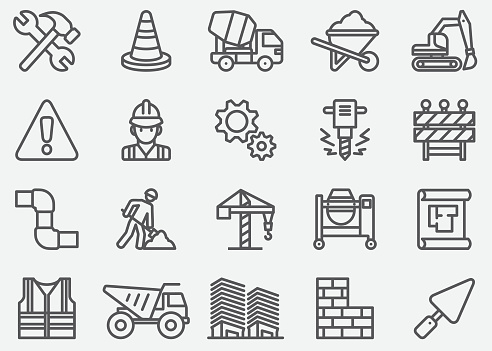 Under Construction Line Icons