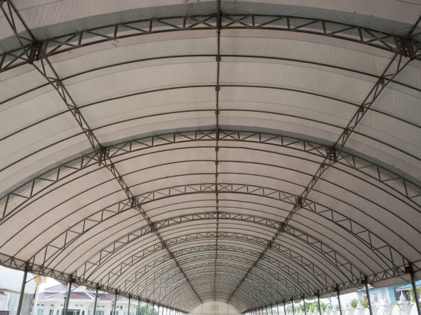 istock Large outdoor tent ceiling symmetric 868784960
