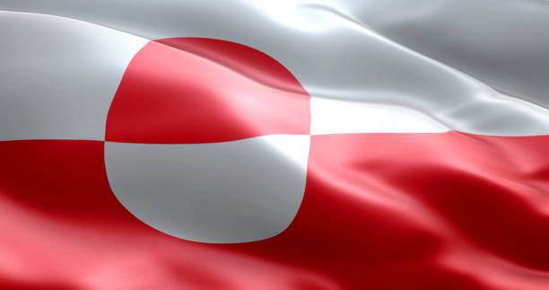The flag of Greeland