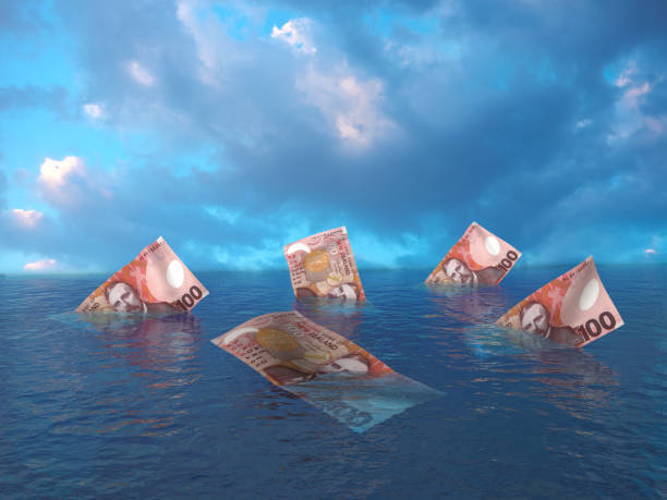 istock Sinking New Zealand dollars 868796370