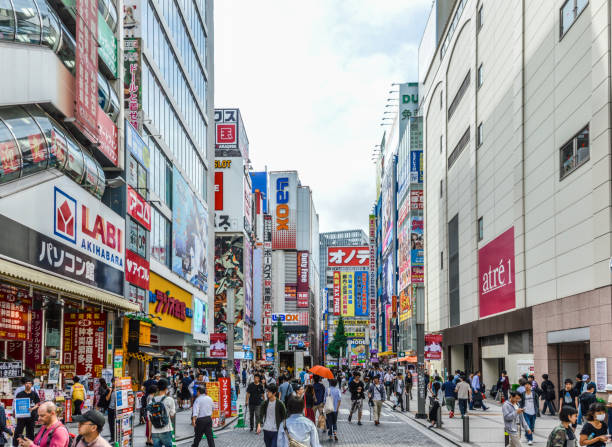 東京のストリート シーン - 秋葉原 - 秋葉原 ストックフォトと画像