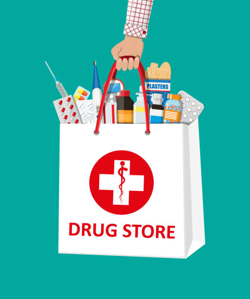 istock Shopping bag with medical pills and bottles 868799916