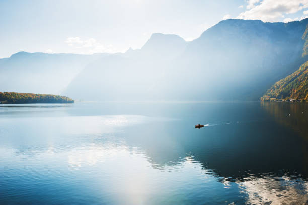 istock Hallstatter lake in Austrian Alps at sunrise 868808480