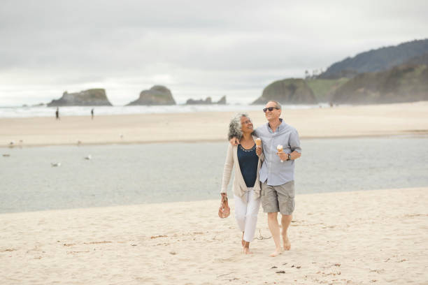 istock Senior couple on a date at the beach 868818882