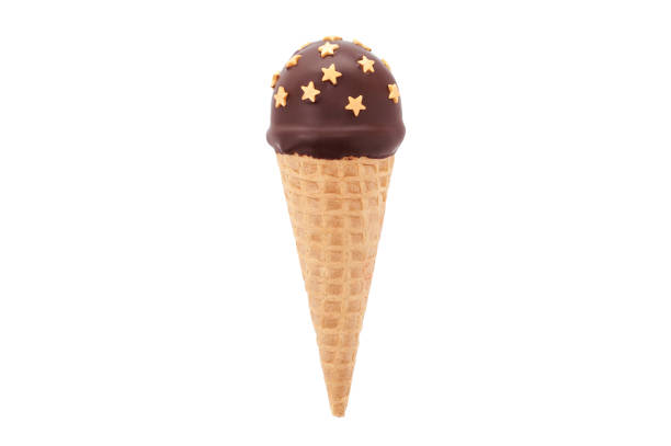 istock Chocolate cake pop in waffle cone for ice cream with confectionery sprinkles. 868822834