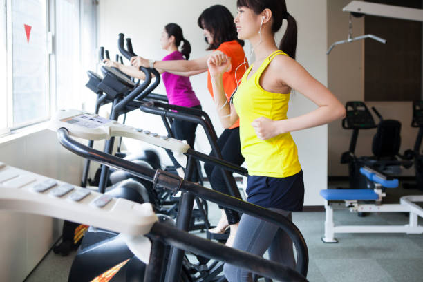 istock Women who exercise at the training gym. 868823048