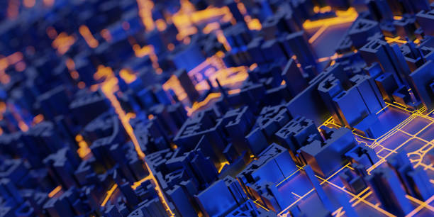 istock Techno mega city; urban and futuristic technology concepts, original 3d rendering 868837450