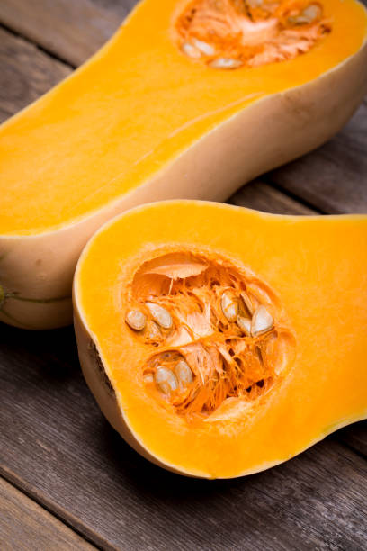 istock Sliced butternut squash over old wood 868845414
