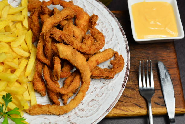 istock Deep Fried Chicken White Meat with French Fries 868849932
