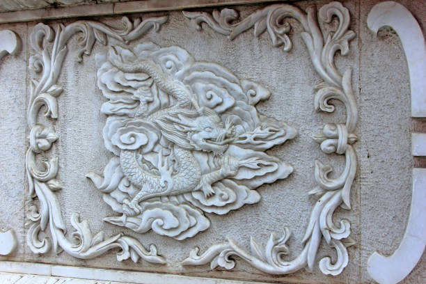 istock White marble sculpture, closeup of photo 868854032