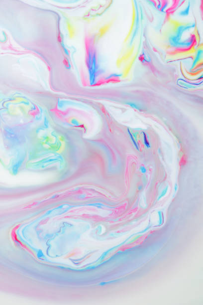 istock Abstract light drawing of paint in liquid, creative background for designer, colorful divorce, picture of sleep 868857542