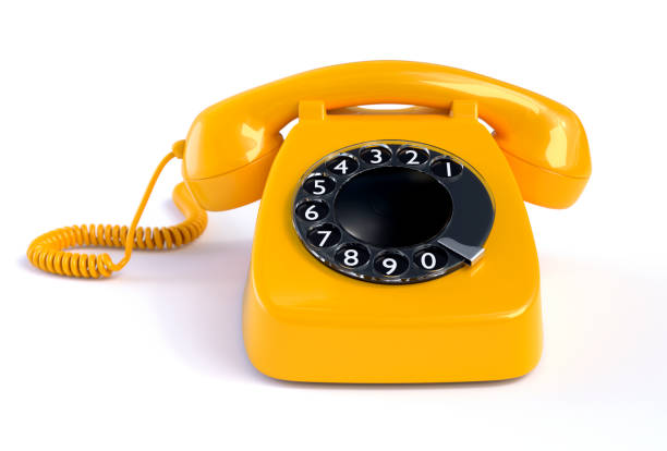istock Yellow Rotary Phone 868880062