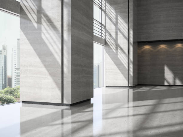 istock Interior of a lobby hotel reception 3D illustration 868888754