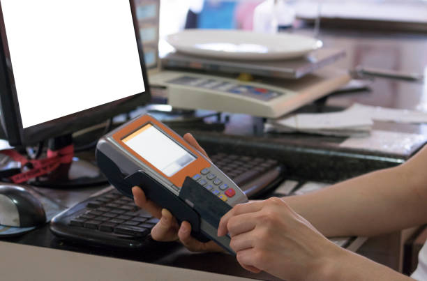 istock Credit card payment swipe in a Restaurant 868891836