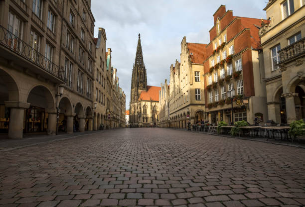 historic prinzipalmarkt in muenster germany