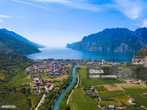 Lake Of Garda Trentino Italy Stock Photo - Download Image Now - Lake Garda, Italy, Lake