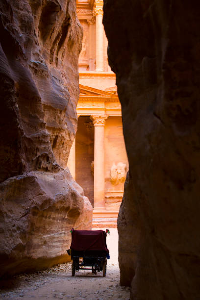 istock Ancient abandoned rock city of Petra 868904064